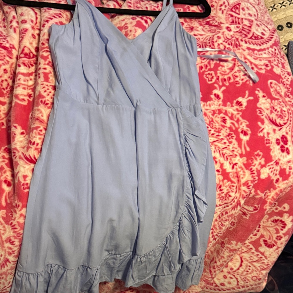 Altar'd State Blue Sleeveless Sundress for Weddings
